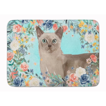 Carolines Treasures Tonkinese Spring Flowers Machine Washable Memory Foam Mat CK3400RUG